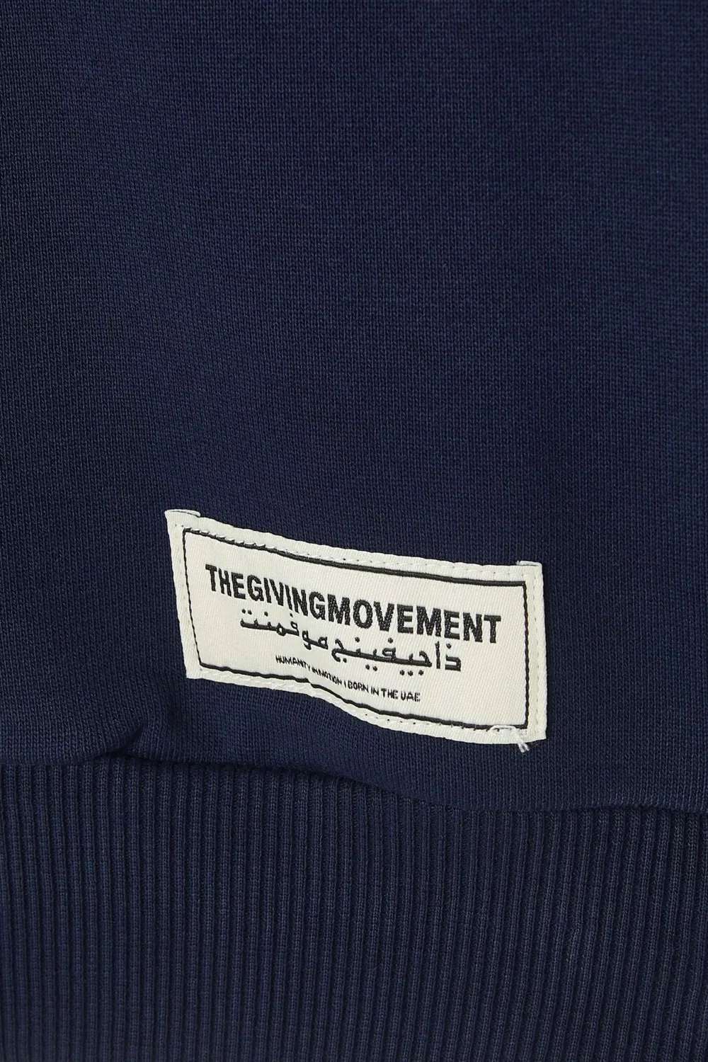 Свитшот оверсайз из хлопковой смеси The Giving Movement, синий — фото 3