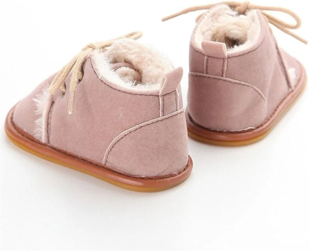Детские зимние кроссовки для девочек с нескользящей подошвой L-Peach, Brown — фото 4