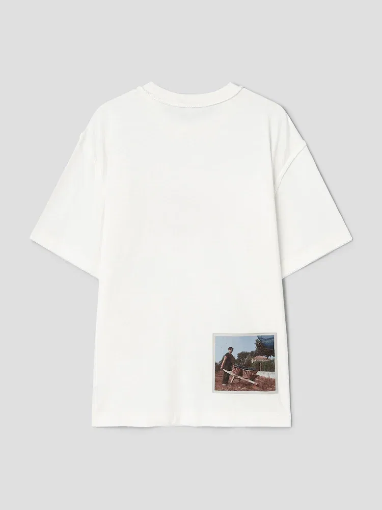 Футболка с фотопринтом Le Tshirt Paysan Mc JACQUEMUS, Ivory — фото 2