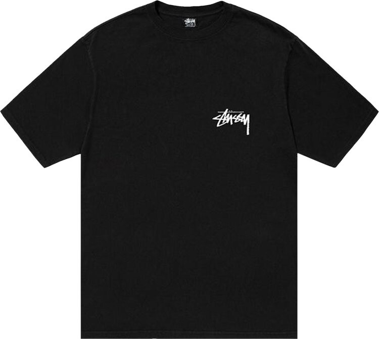 

Футболка Stussy Club Crown Pigment Dyed Tee 'Black', черный