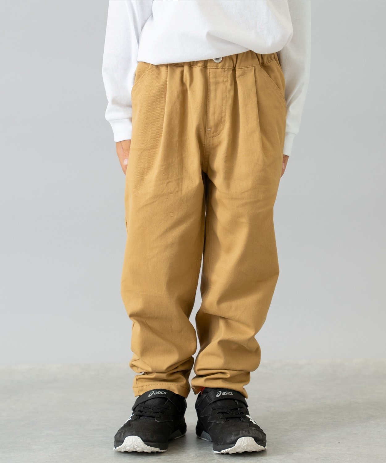 Зауженные брюки из эластичной саржи And D.petitmain, Beige
