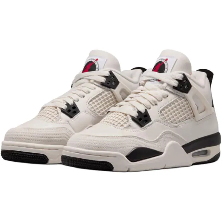 Jordan Детские баскетбольные кроссовки Air 4 Low top белые черные унисекс — фото 4