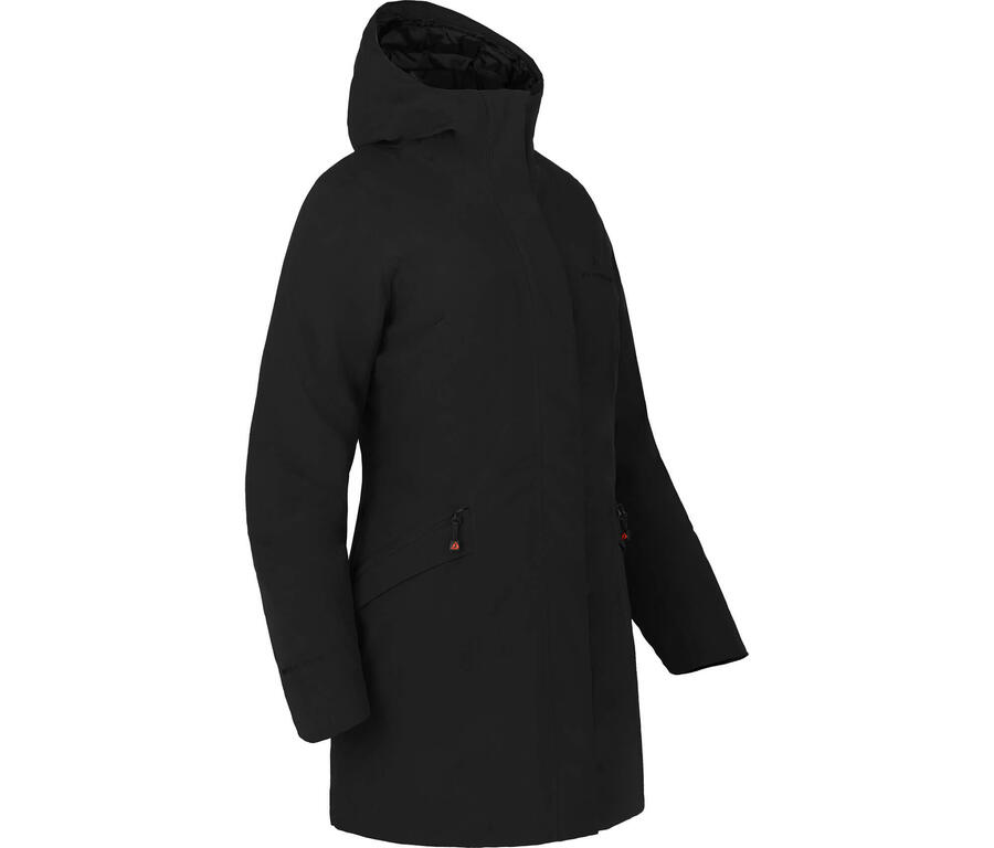 

BERGSON Зимнее пальто теплое утепленное, водонепроницаемость 20000 мм водяного столба, черное