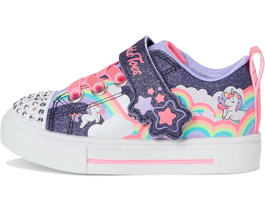 Кроссовки SKECHERS KIDS Twinkle Sparks - Jumpin' Clouds 314809N (Toddler), Navy/Multi — фото 4