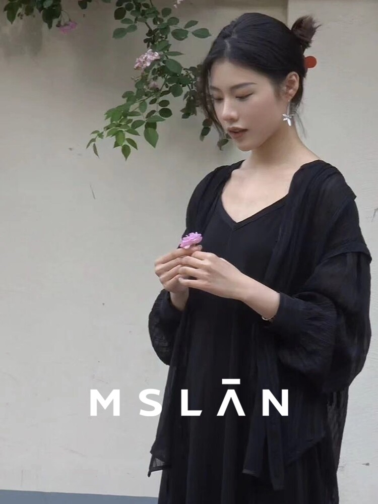 

Рубашка MSlan с бретельками спереди, черный