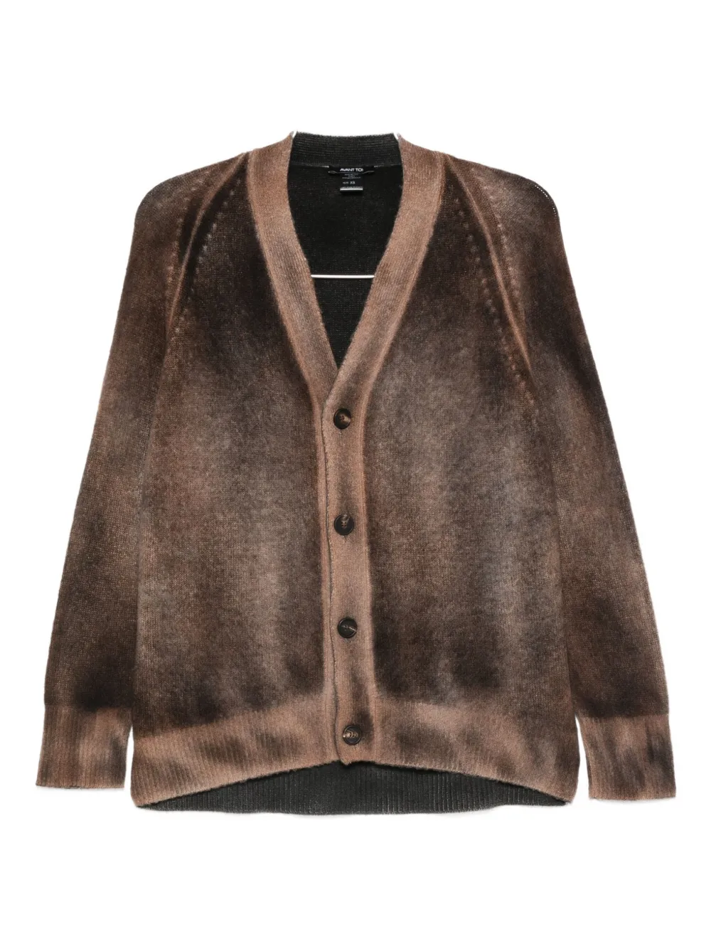 

Кардиган из шелковой смеси Avant Toi, коричневый