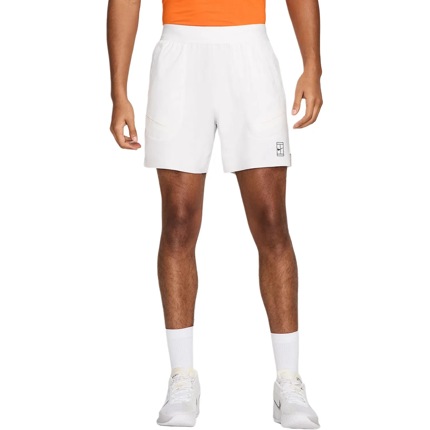 Мужские теннисные шорты Court Advantage Dri-FIT 6" Nike, белый — фото 3