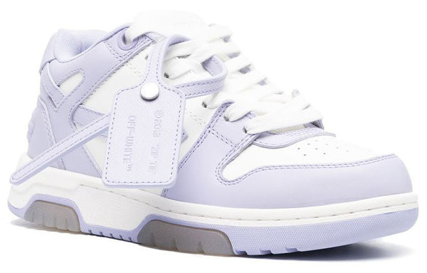 Кроссовки out of office calf leather sneaker 'purple white' Off-White, фиолетовый — фото 2
