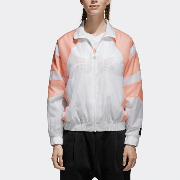 Куртка EQT женская белая/розовая Adidas Originals — фото 2