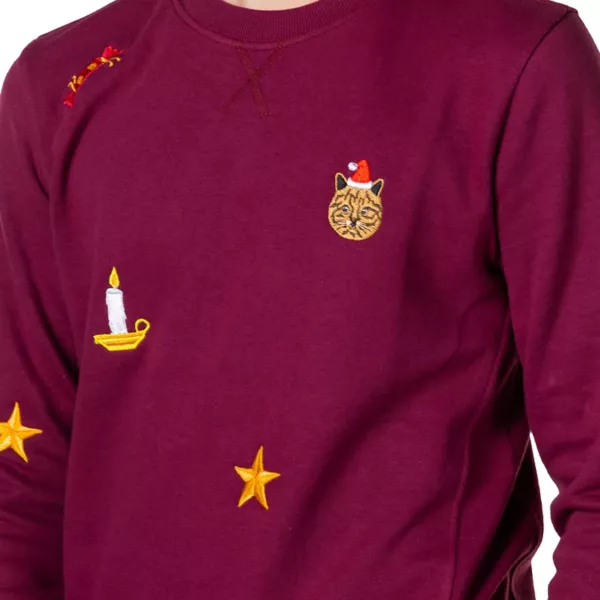 Свитшот с рождественскими принтами для мальчиков 10-16 лет Opposuits, красный — фото 3