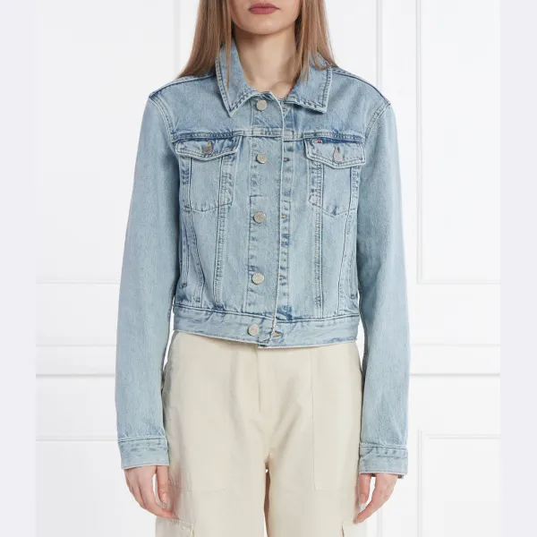 

Джинсовая куртка узкого кроя Tommy Hilfiger, синий