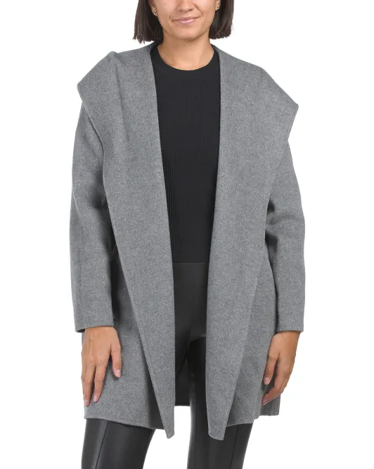 

Пальто из смесовой шерсти Max Mara Studio, серый