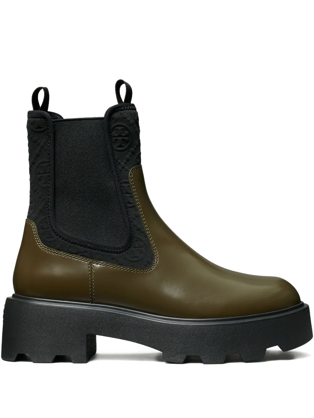 Ботинки челси с монограммой T 65 Tory Burch, зеленый