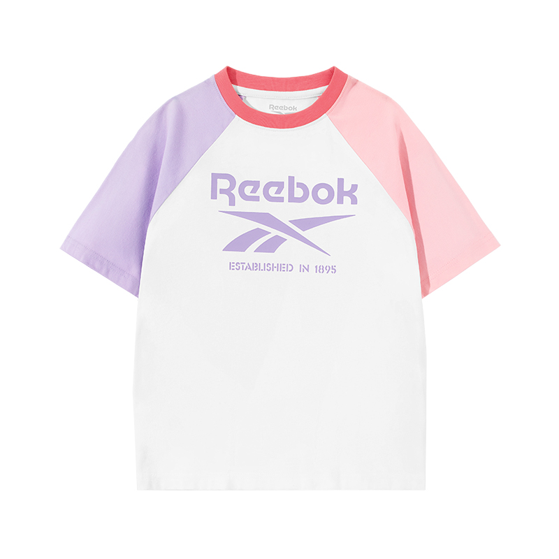 

Футболка летняя для детей 3-7 лет Reebok, фиолетовый/серебряный