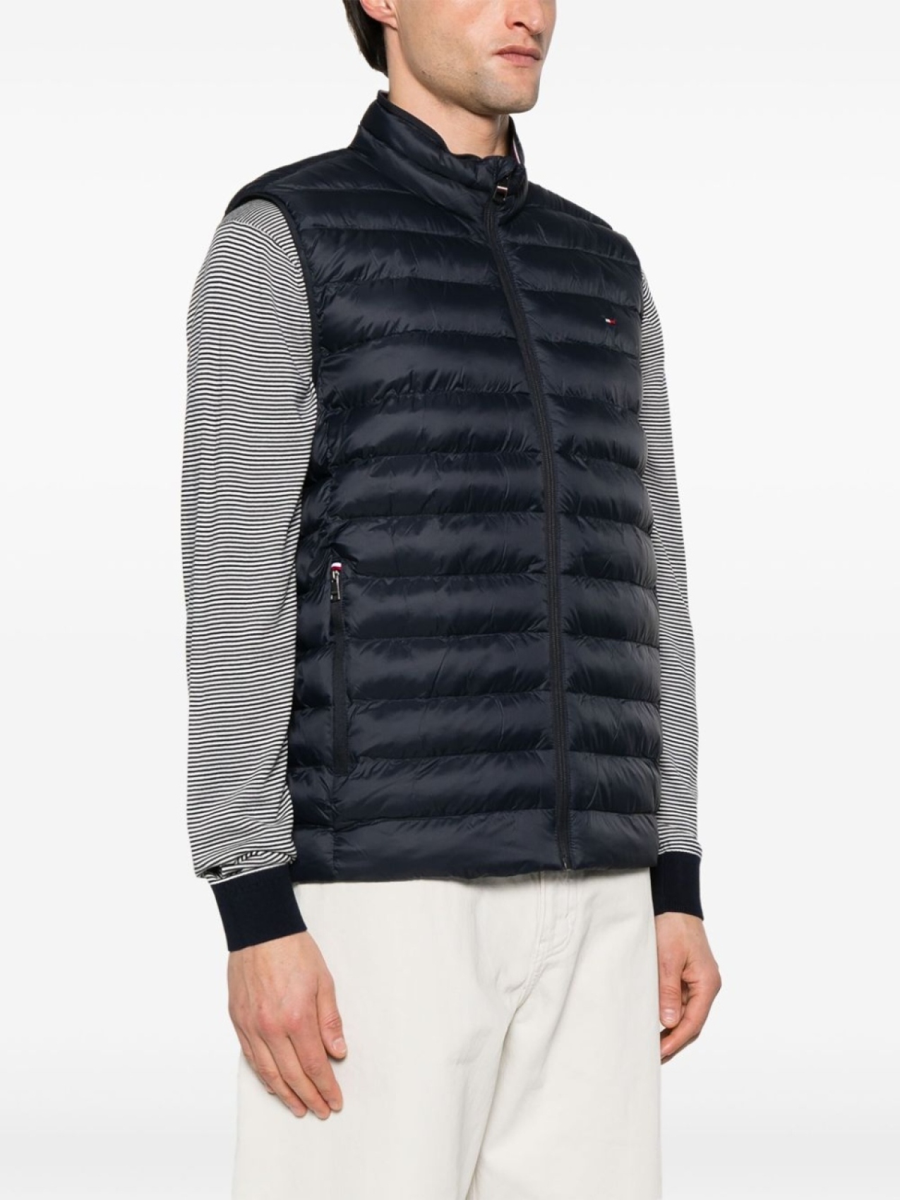 Tommy Hilfiger дутый жилет, синий — фото 3