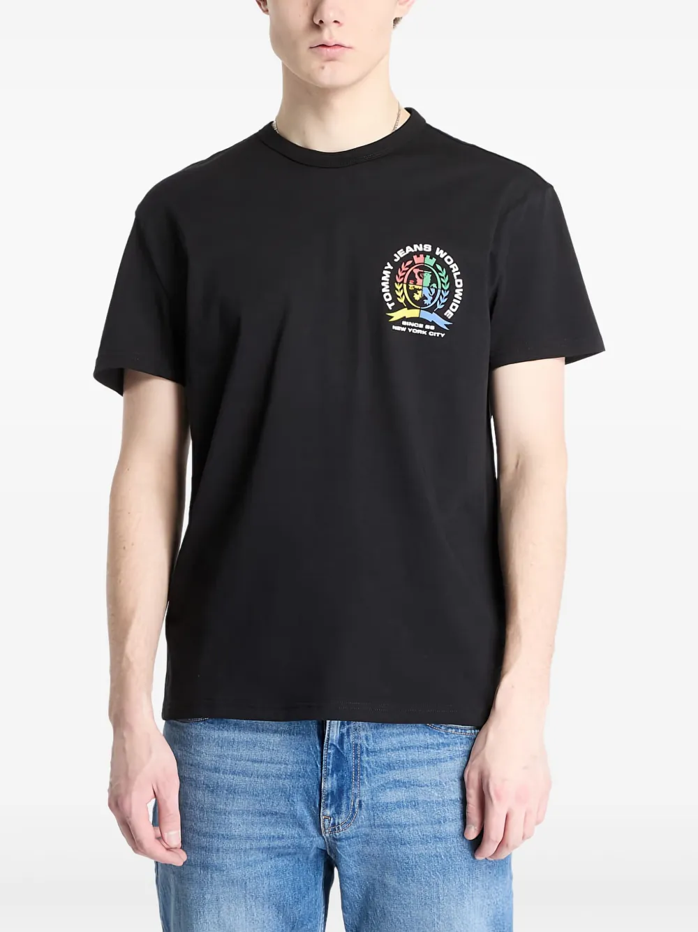 

Футболка с принтом Tommy Jeans, черный