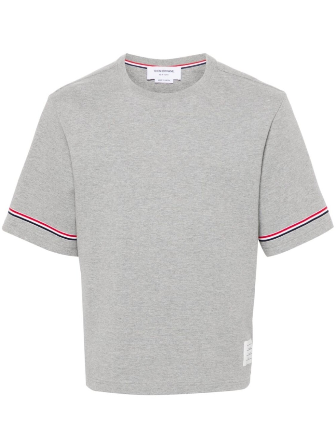 

Thom Browne футболка с полосками RWB, серый