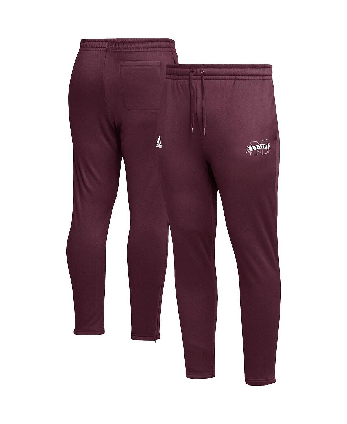 

Мужские темно-бордовые зауженные брюки Mississippi State Bulldogs AEROREADY adidas, Красный, Мужские темно-бордовые зауженные брюки Mississippi State Bulldogs AEROREADY adidas