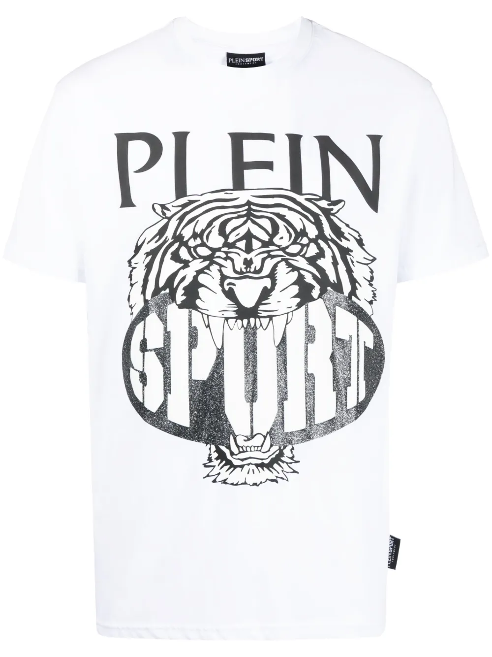 

Футболка SS Tiger с круглым вырезом Plein Sport, белый