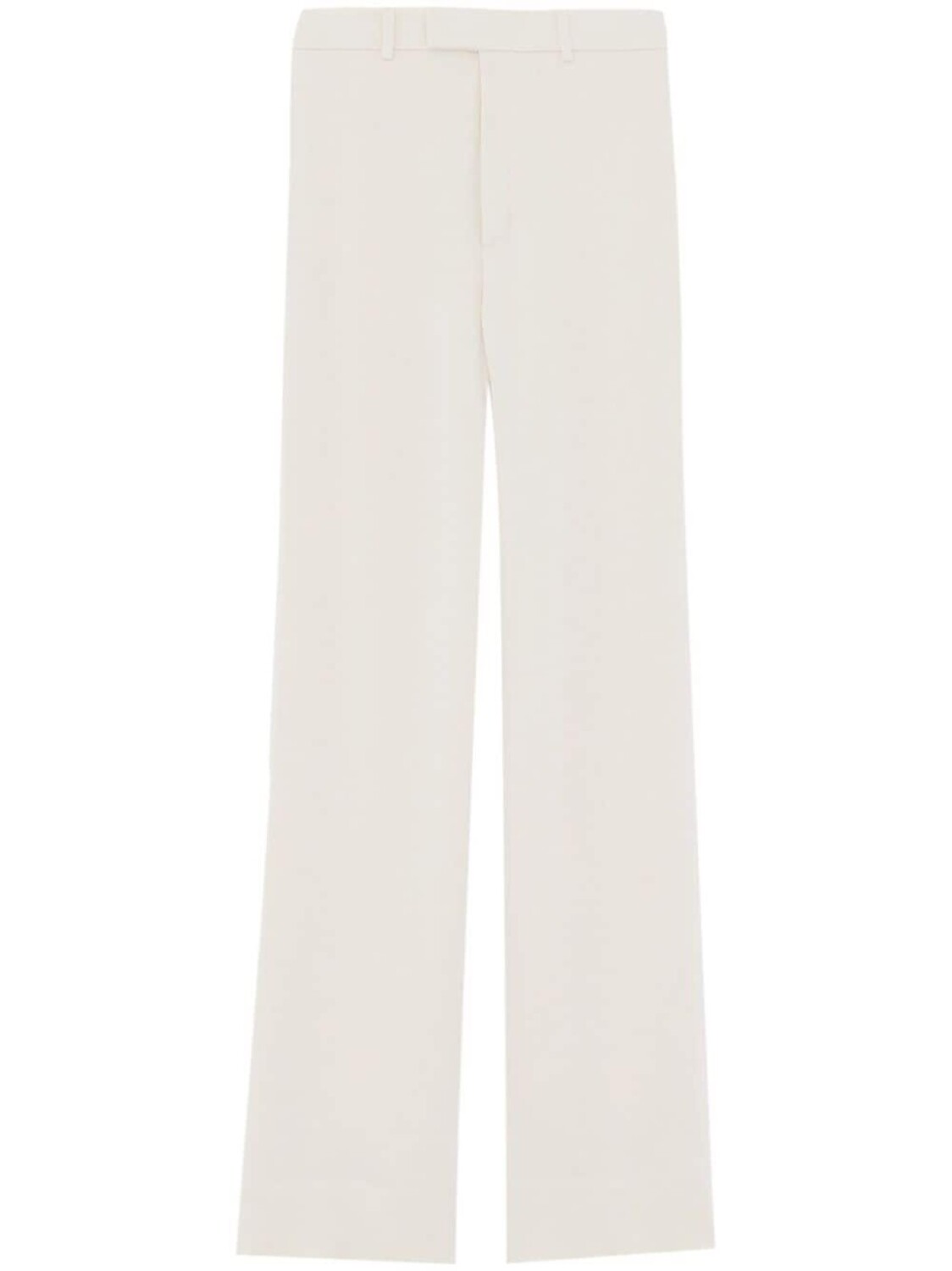 

Saint Laurent прямые брюки с завышенной талией, белый