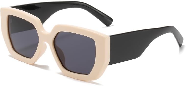 

Солнцезащитные очки для мужчин и женщин - защита UV400 - широкие дужки, большая оправа, черный и зеленый цвет, для занятий спортом на открытом воздухе и вождения QWBSER, 7