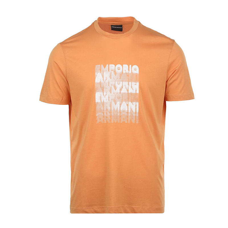 EMPORIO ARMANI Футболка SS23 мужская оранжево-желтая — фото 3