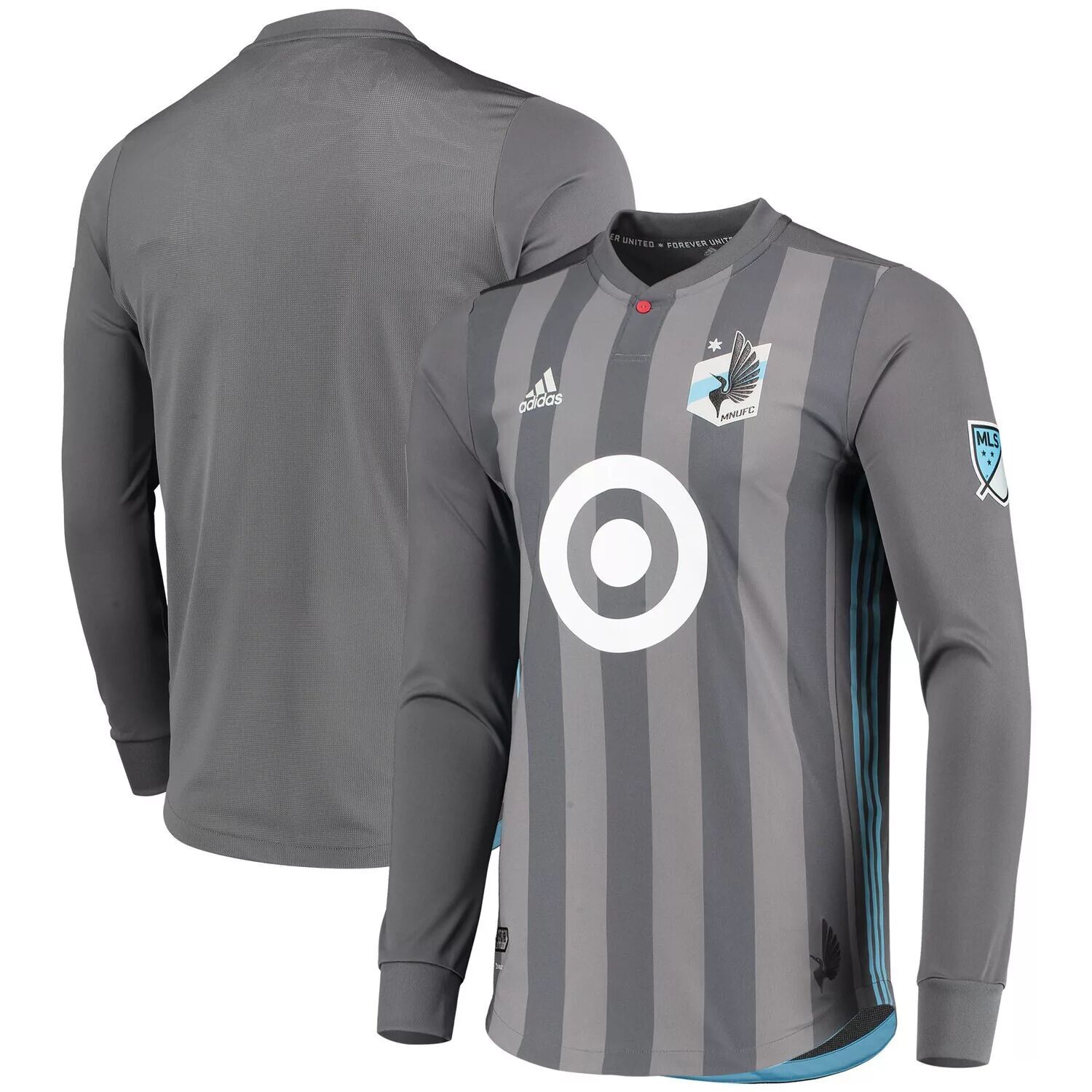 

Мужская футболка adidas Grey Minnesota United FC 2018/19 Authentic Team с длинным рукавом
