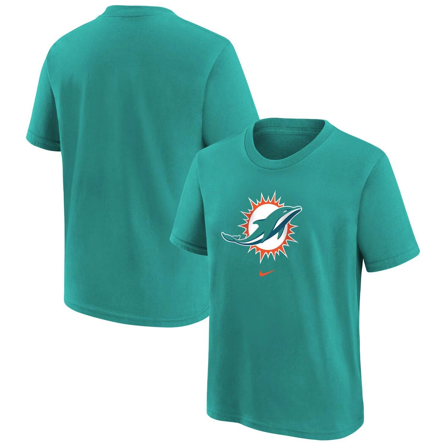 Футболка Nike Aqua Miami Dolphins Team для дошкольников с надписью Nike