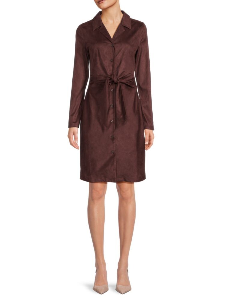 

Платье-рубашка с завязками спереди Donna Karan, цвет Mulberry
