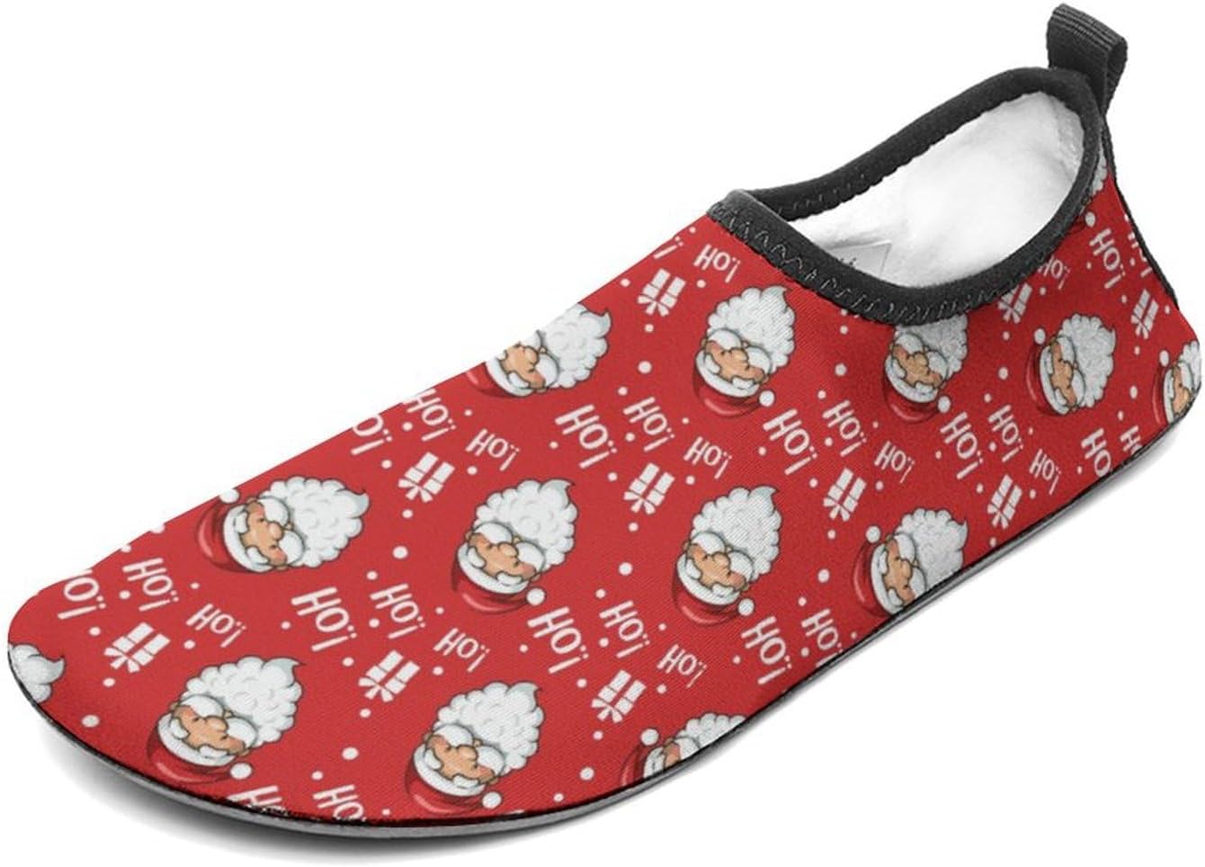 

Водонепроницаемая обувь для женщин и мужчин, быстросохнущие аква-носки для пляжа, плавания, серфинга, йоги Lypzmet, Christmas Santa Ho