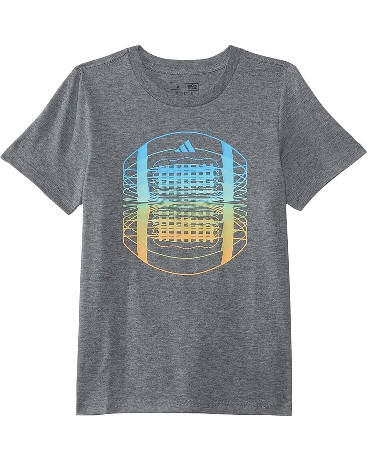 

Футболка adidas Kids SS Football Heather Tee(Big Kid), цвет Charcoal Grey