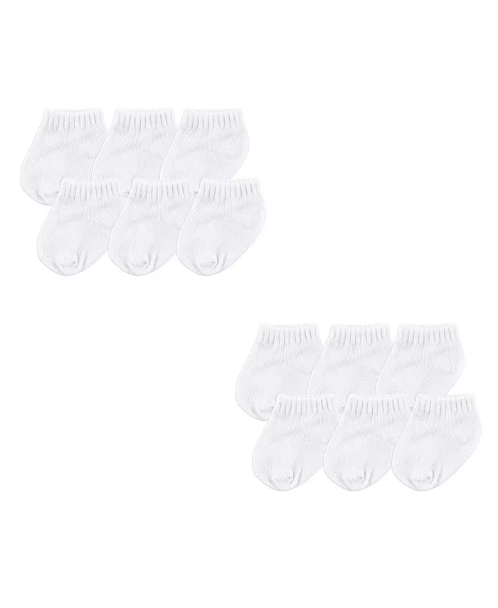 

Набор детских носков унисекс для новорожденных, белый, 12 пар, 12-24 месяца Luvable Friends