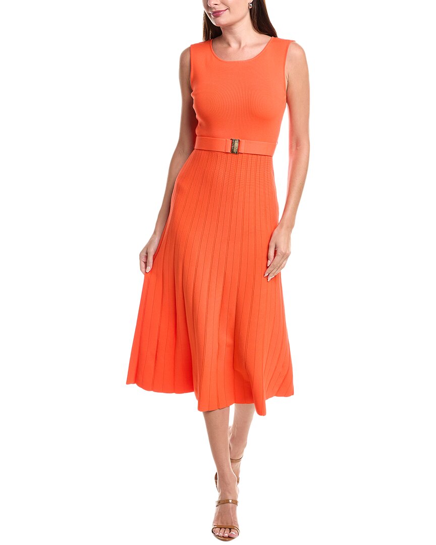 

Эли Тахари Сумнер Платье-свитер Elie Tahari, оранжевый