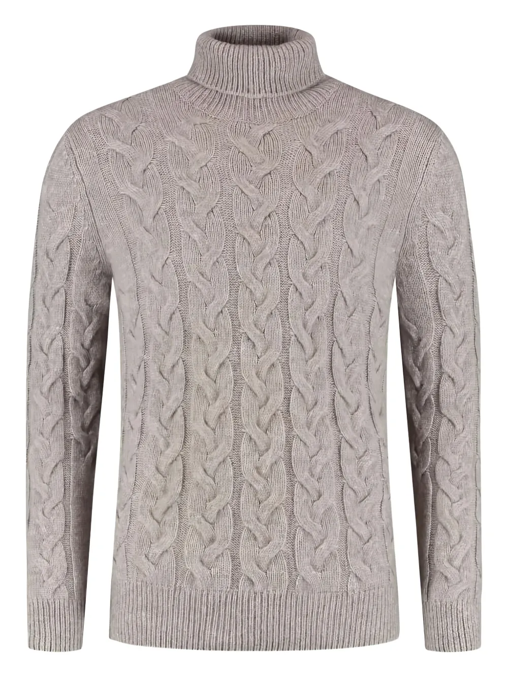 

Свитер фактурной вязки с высоким воротником Gran Sasso, нейтральный