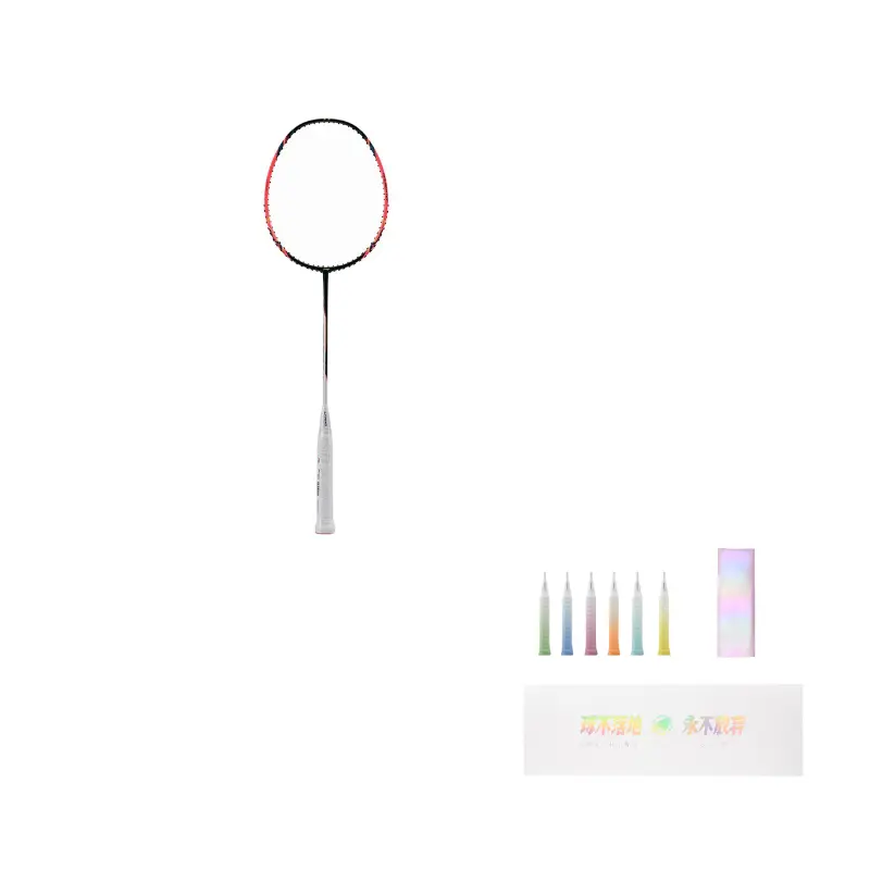 

LINING Теннисная ракетка Halberd Pony Da Badminton тип: универсальный защита начальный уровень unisex флуоресцентный фруктовый розовый