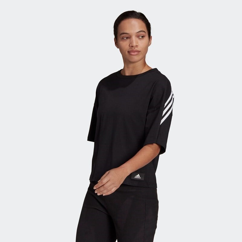 

Женская футболка Sportswear Future Icons 3 полоски Adidas, черный