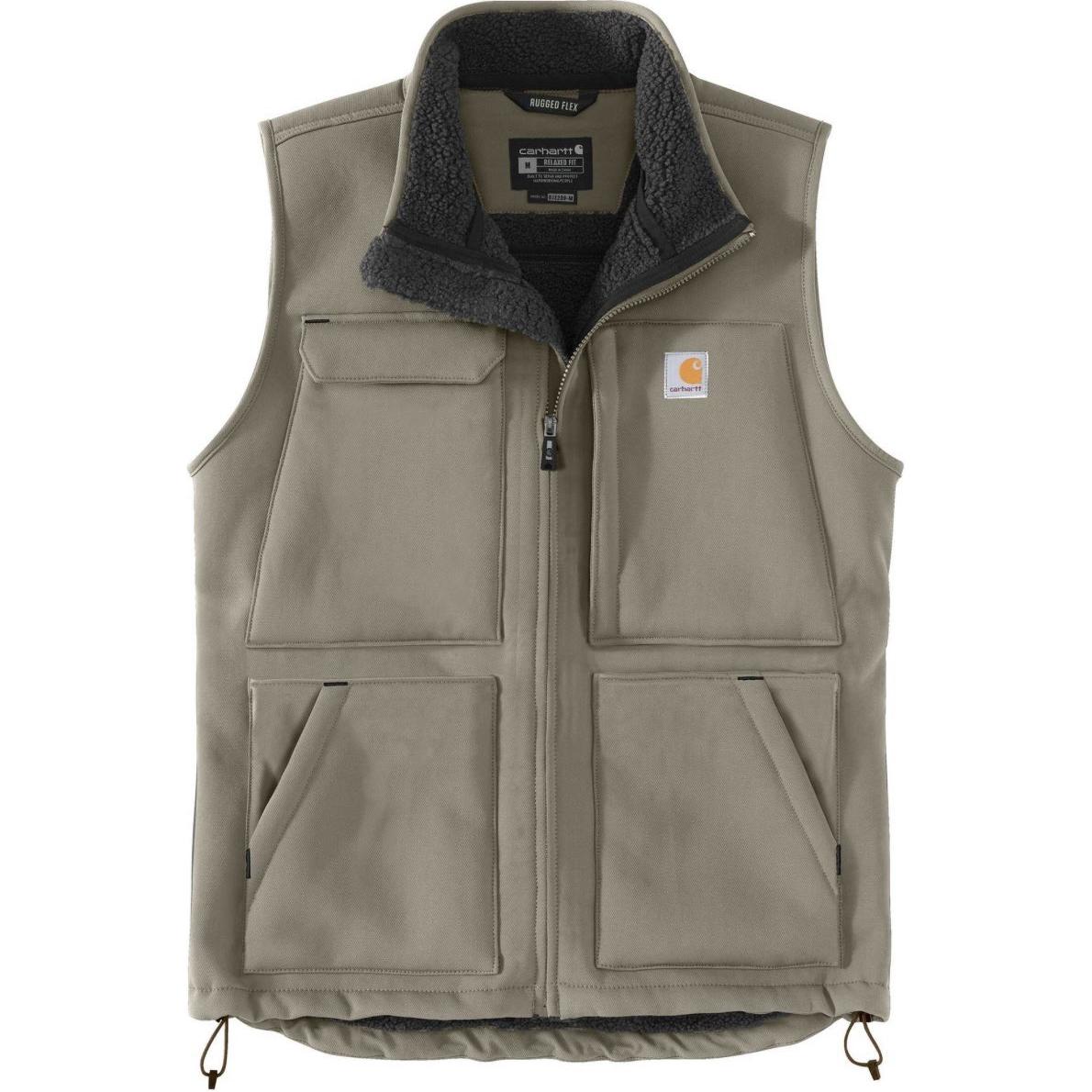 

Super Dux Relaxed Fit жилет с подкладкой из шерпы мужской Carhartt, серый