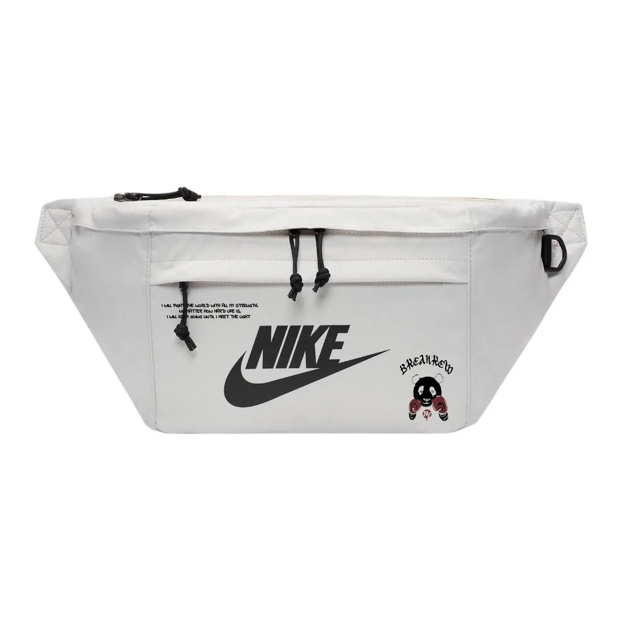 

Nike Тканевая поясная сумка через плечо унисекс светло-бежевая, Kung Fu Panda