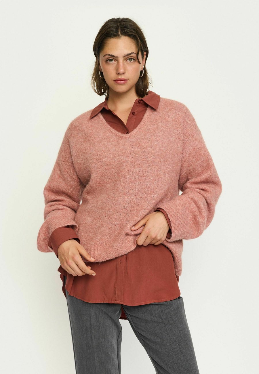 

Джемпер Soft Rebels Jumper, Rose Dawn Melange/Light Pink