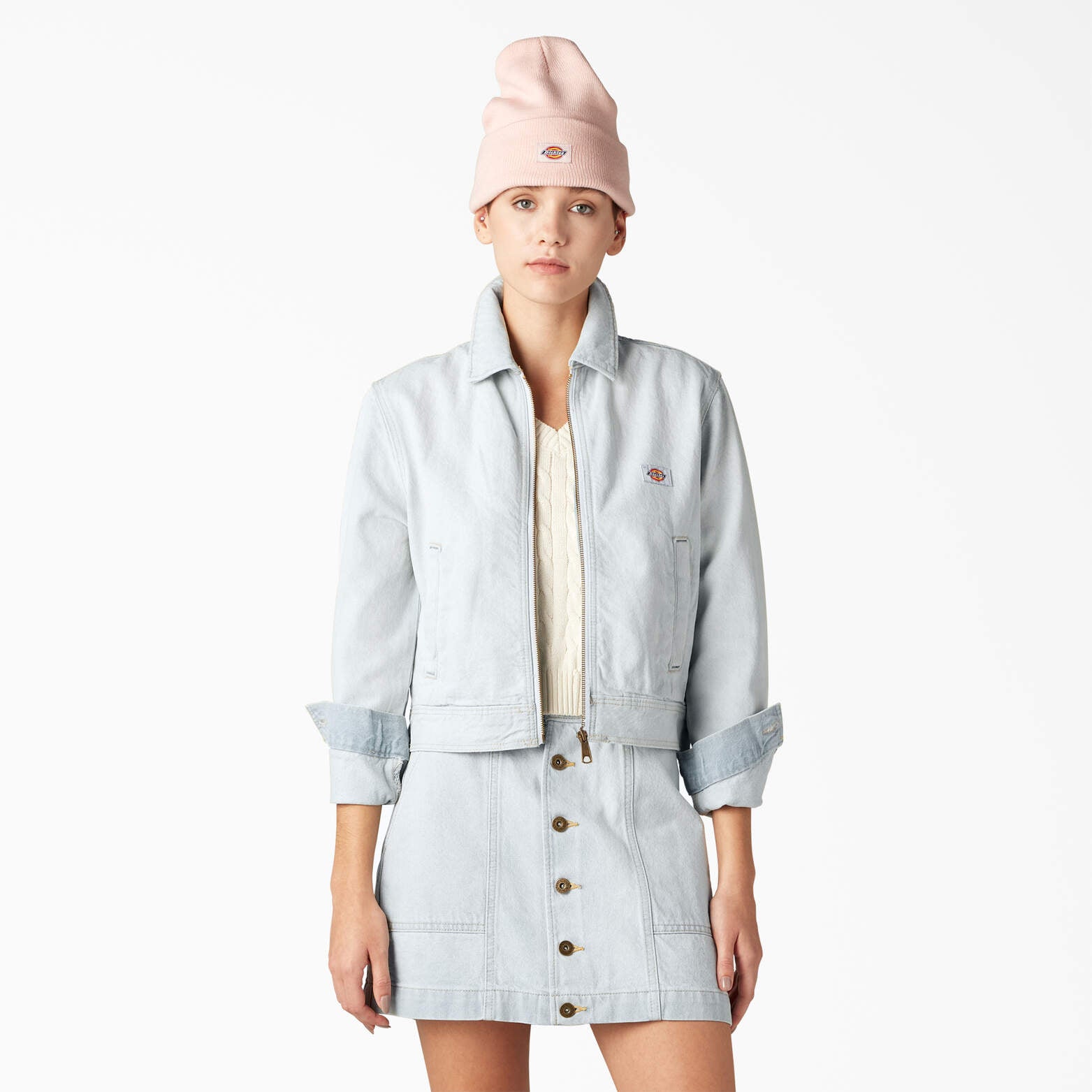 

Женская джинсовая куртка Dickies Madison, цвет light denim (ltd)