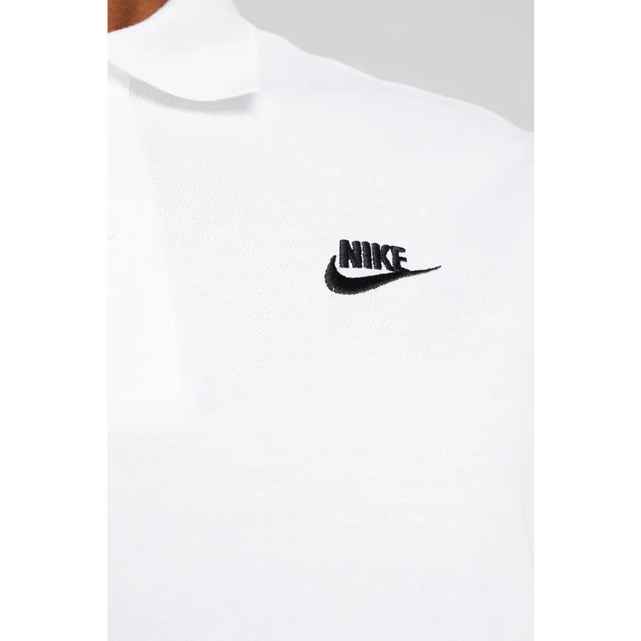 Футболка поло с коротким рукавом Club Ss Polo Pique Nike, Белый — фото 4