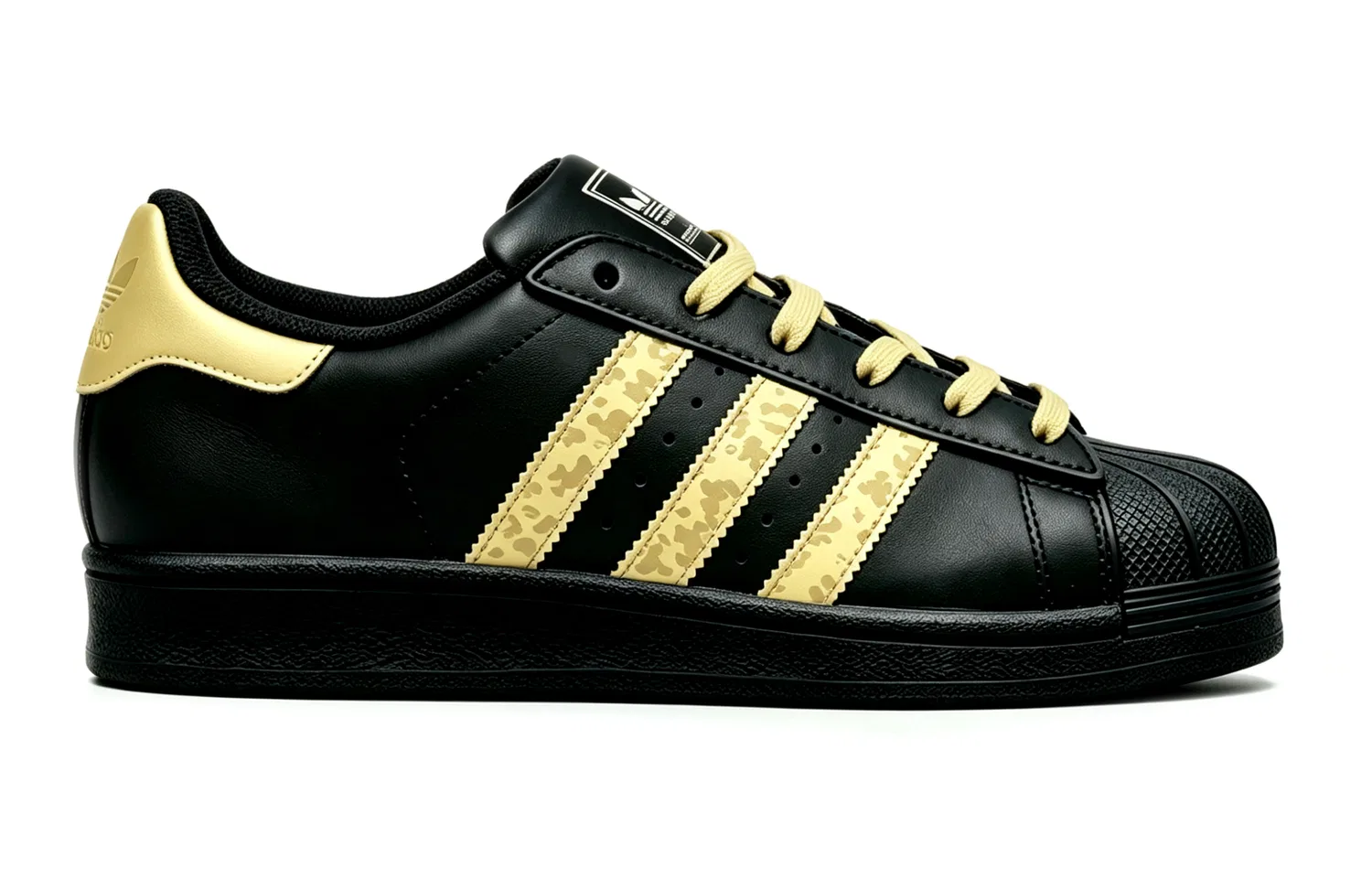 Кроссовки кеды Superstar 2 Adidas Originals, Black Yellow — фото 4