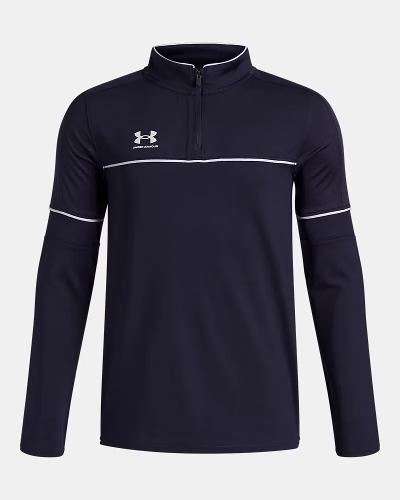 Джемпер на молнии для мальчиков влагоотводящий UA Challenger Training UnderArmour, Midnight Navy/White