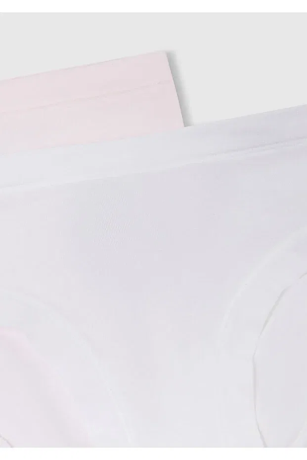 Детский комплект трусиков для девочек хлопковый United Colors Of Benetton, Pink-White — фото 3