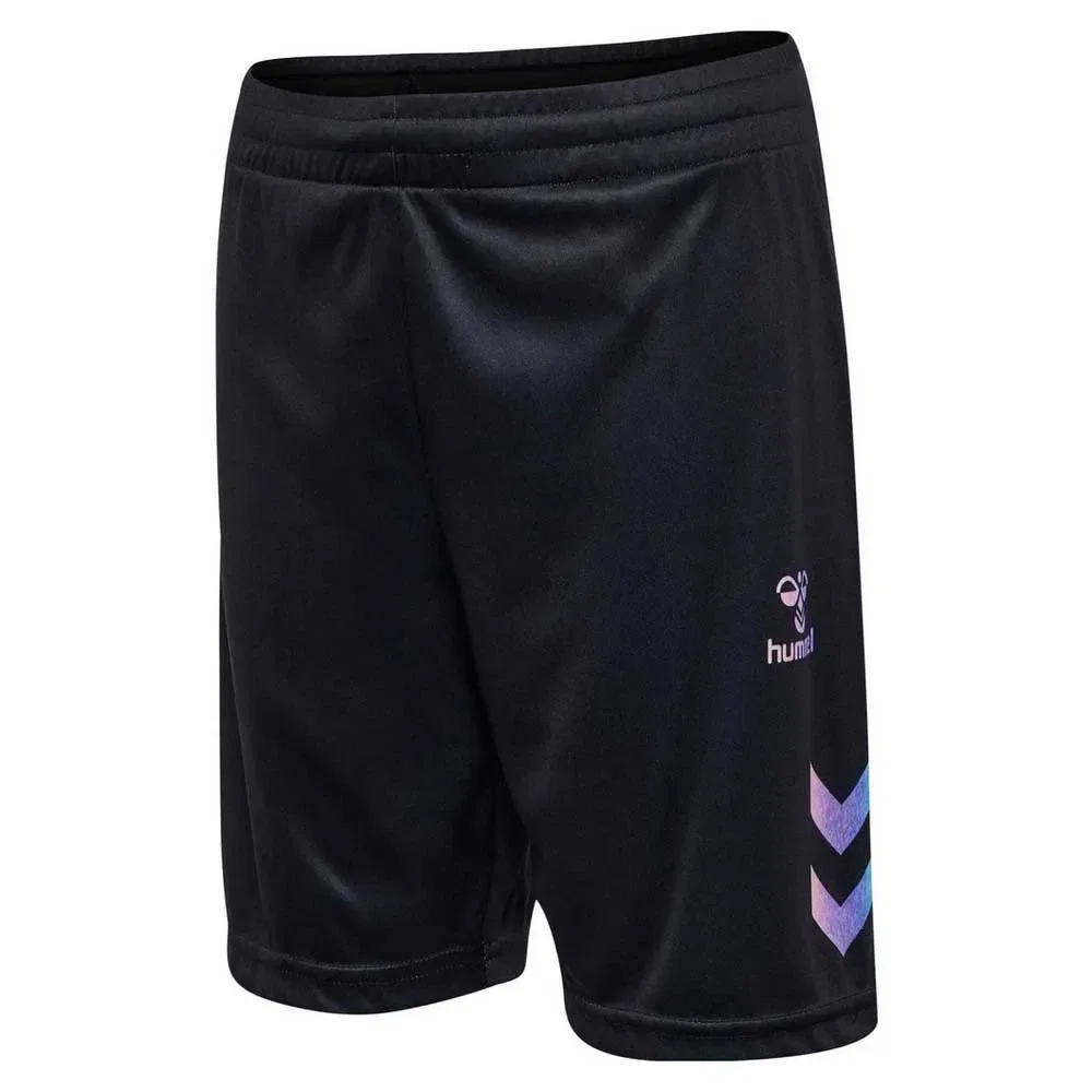 Детские шорты с шиммер-эффектом Shimmer Shorts Hummel, Black — фото 3
