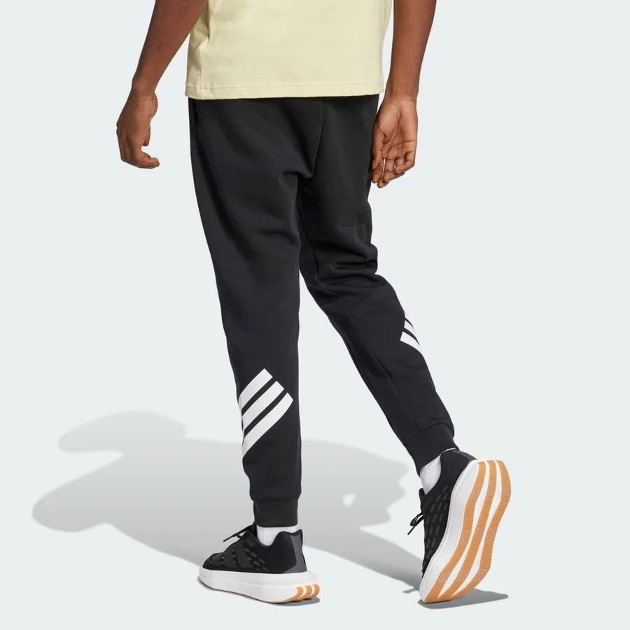 Спортивные брюки с зауженным кроем и манжетами Future Icons 3-Stripes adidas, Черный — фото 2