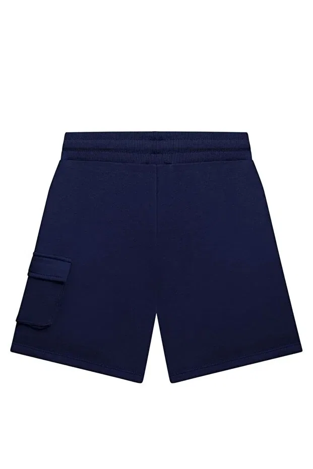 Детские шорты для мальчиков однотонные United Colors Of Benetton, Navy Blue — фото 2