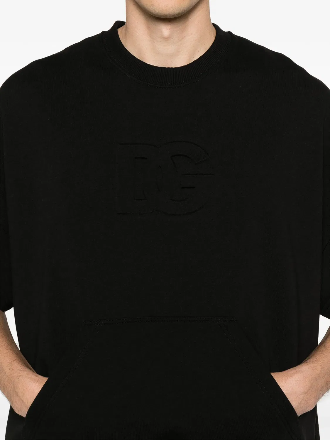 Dolce & Gabbana Черный свитшот из 100% хлопка — фото 3