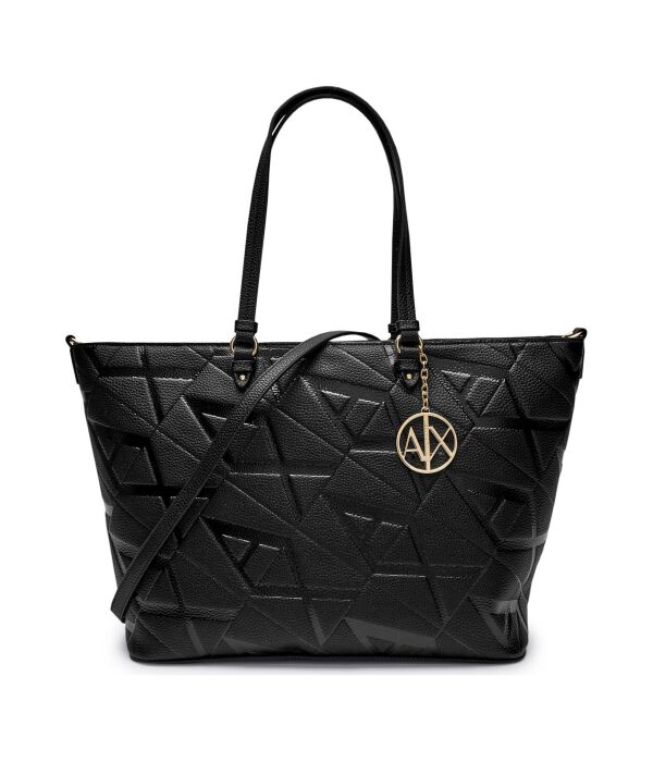 

Сумка шоппер женская Armani Exchange с тиснением, черный