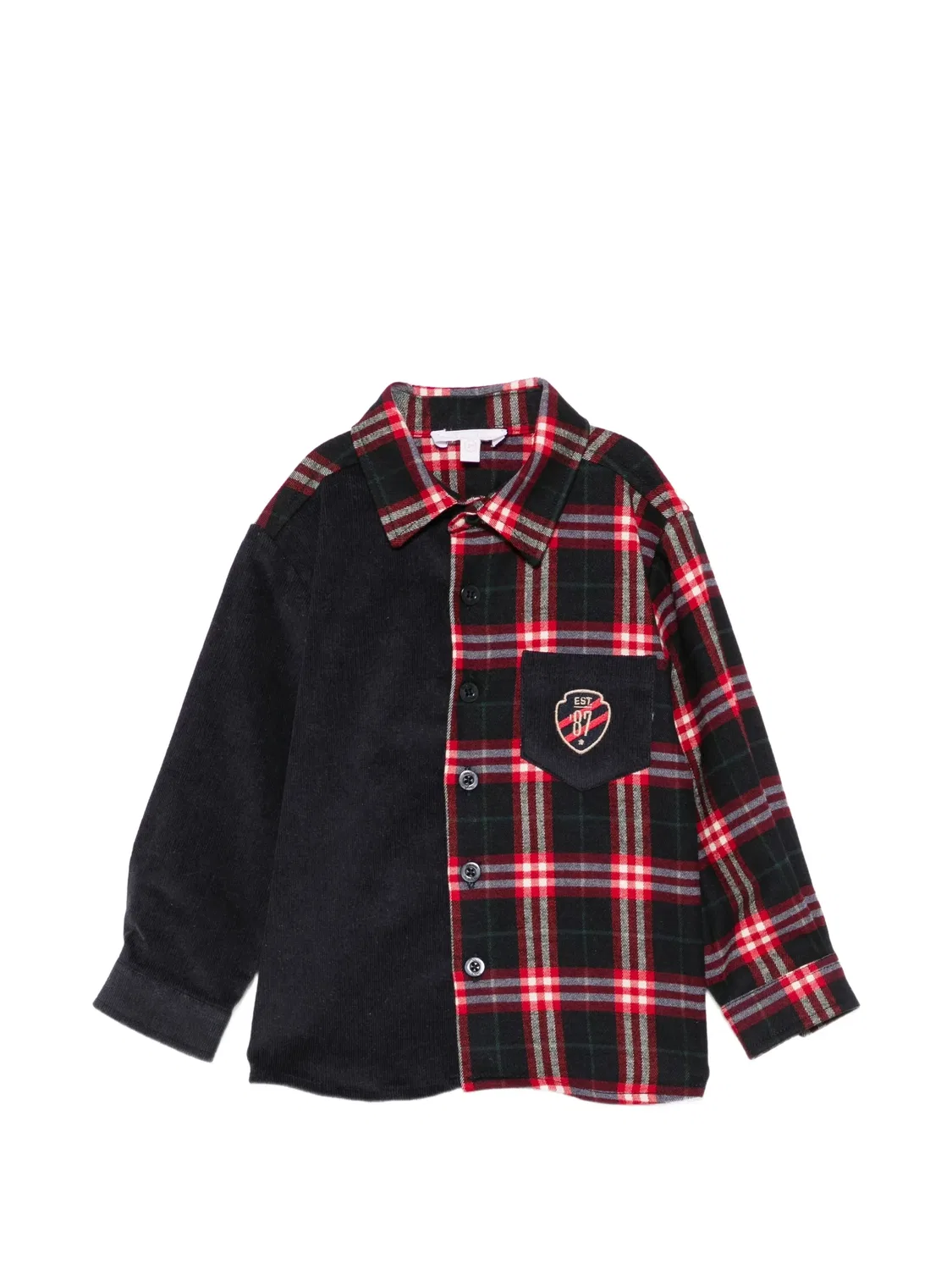 Patachou Рубашка Balmoral Tartan вельветовая, синий